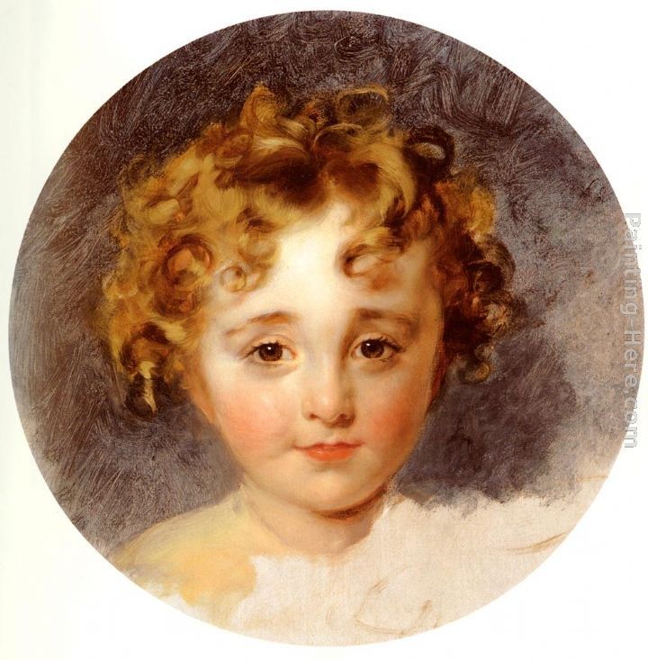 Sir Thomas Lawrence Portrait Of The Hon, George Fane (1819 - 1848), Later Lord Burghersh, When A Boy